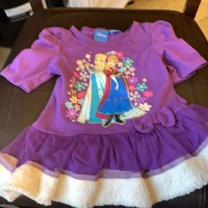 Disney Elsa and Anna characters from frozen dress.  12 month